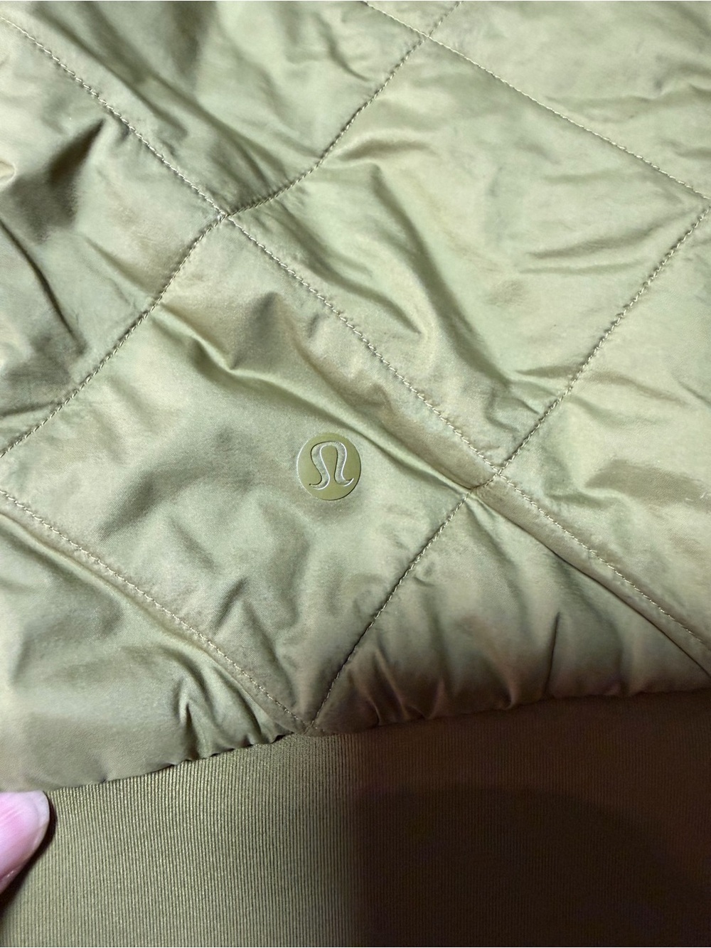 lululemon athletica Olive Quilted Bomber Jacket - Picture 4 of 5